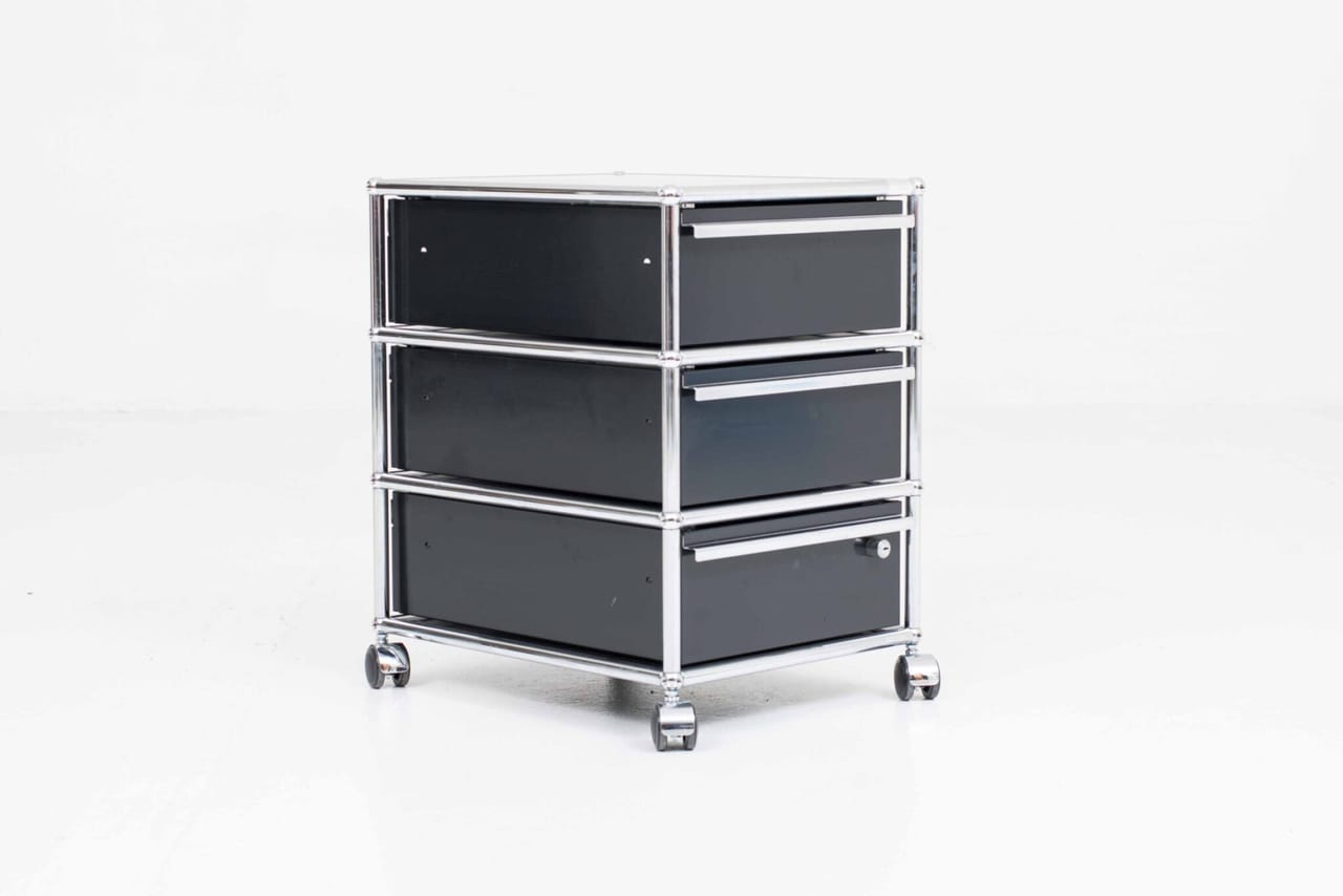 USM Rollcontainer in Graphitschwarz