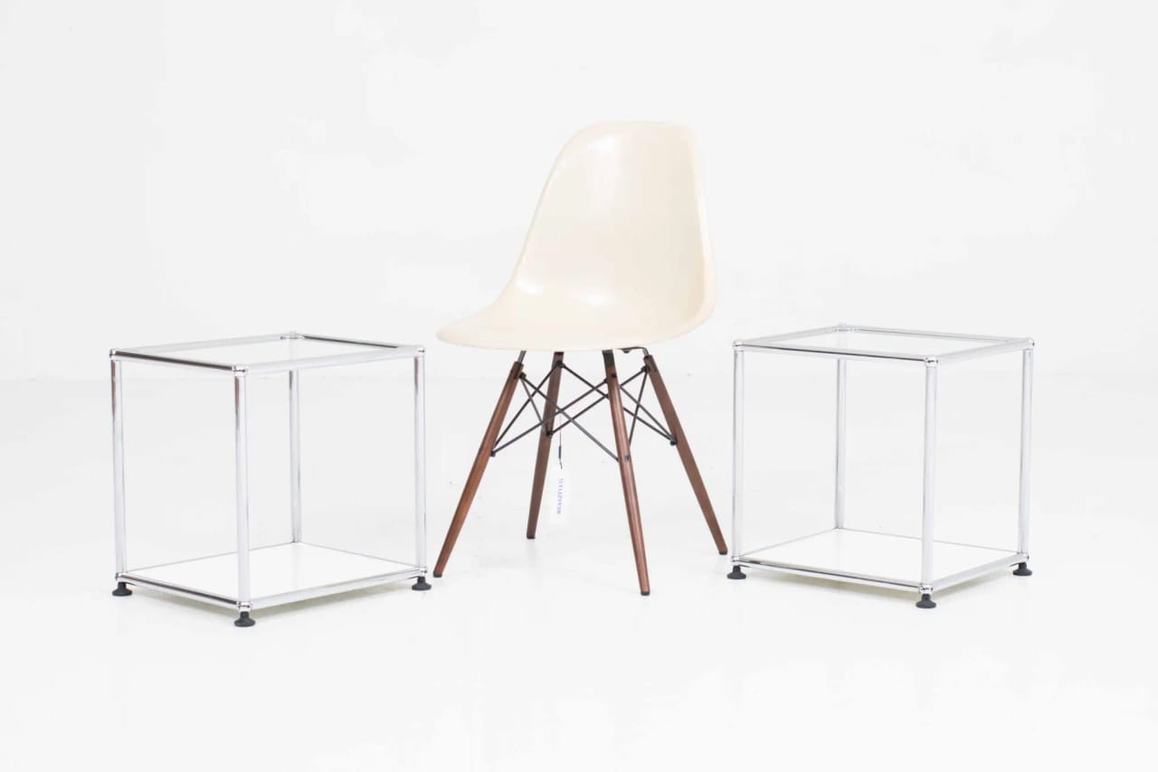 USM Beistelltisch mit Glasplatte
