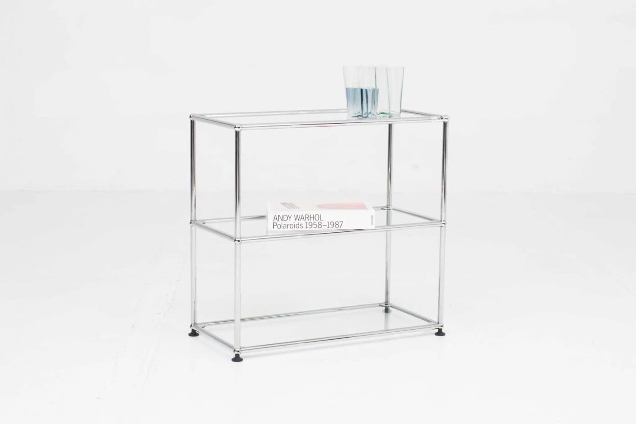 USM Regal mit Glastablaren