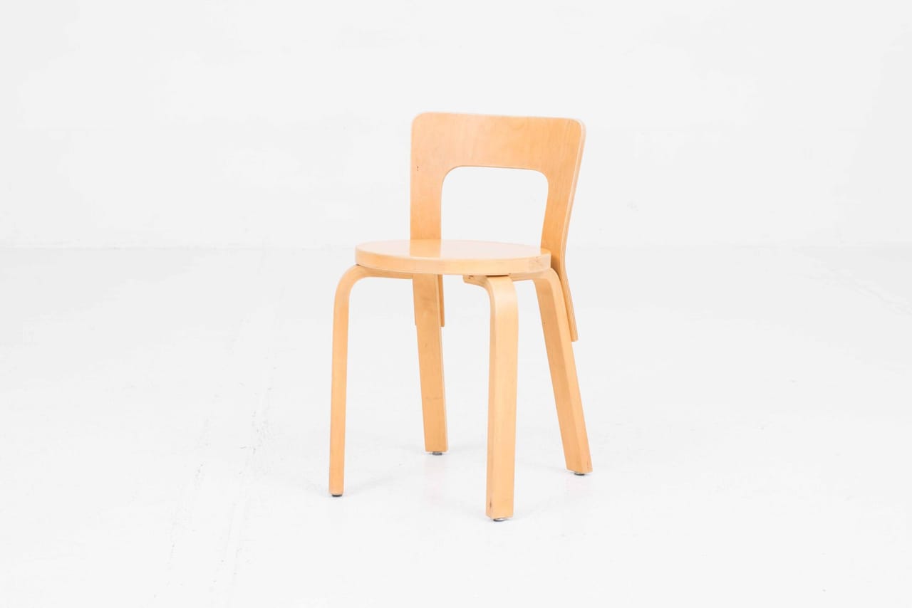 Artek Chair 65 von Alvar Aalto, aus den 1940er Jahren