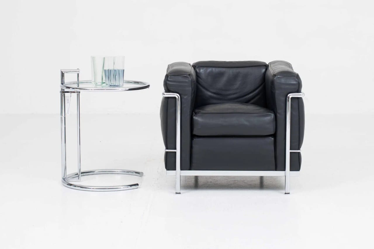 Cassina LC2 Sessel von Le Corbusier in schwarzem Leder - 2 Fauteuil Grand Confort