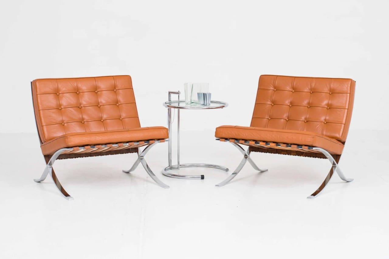 Knoll Barcelona Sessel von Ludwig Mies van der Rohe, 1970er Jahre Edition von Wohnbedarf