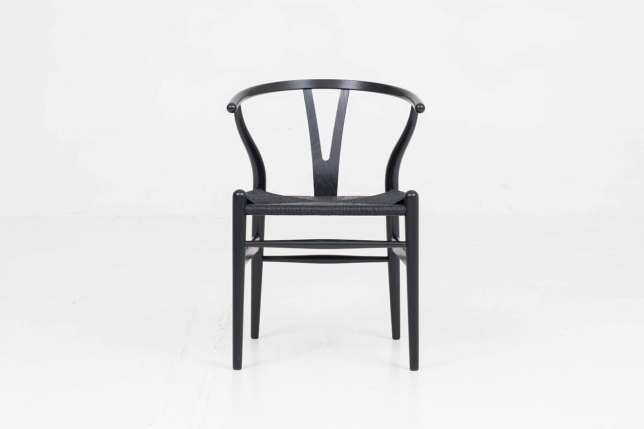 Carl Hansen & Søn Wishbone Stuhl von Hans J. Wegner, Eiche lackiert