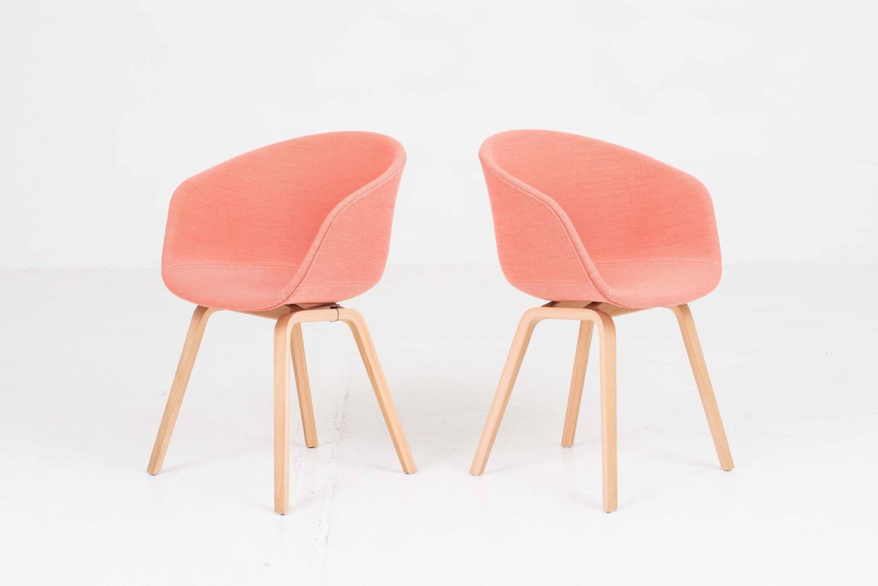 HAY About A Chair AAC 23 Stuhl von Hee Welling in Altrosa
