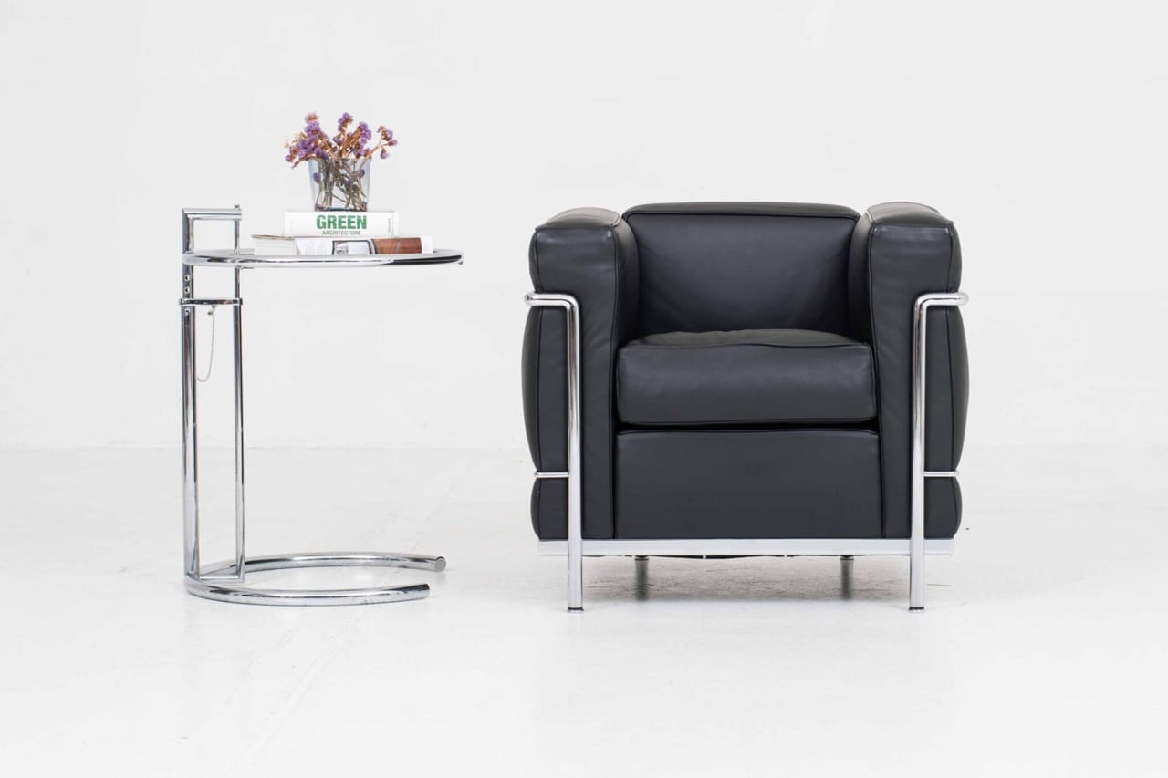 Cassina LC2 Sessel von Le Corbusier in schwarzem Leder - 2 Fauteuil Grand Confort