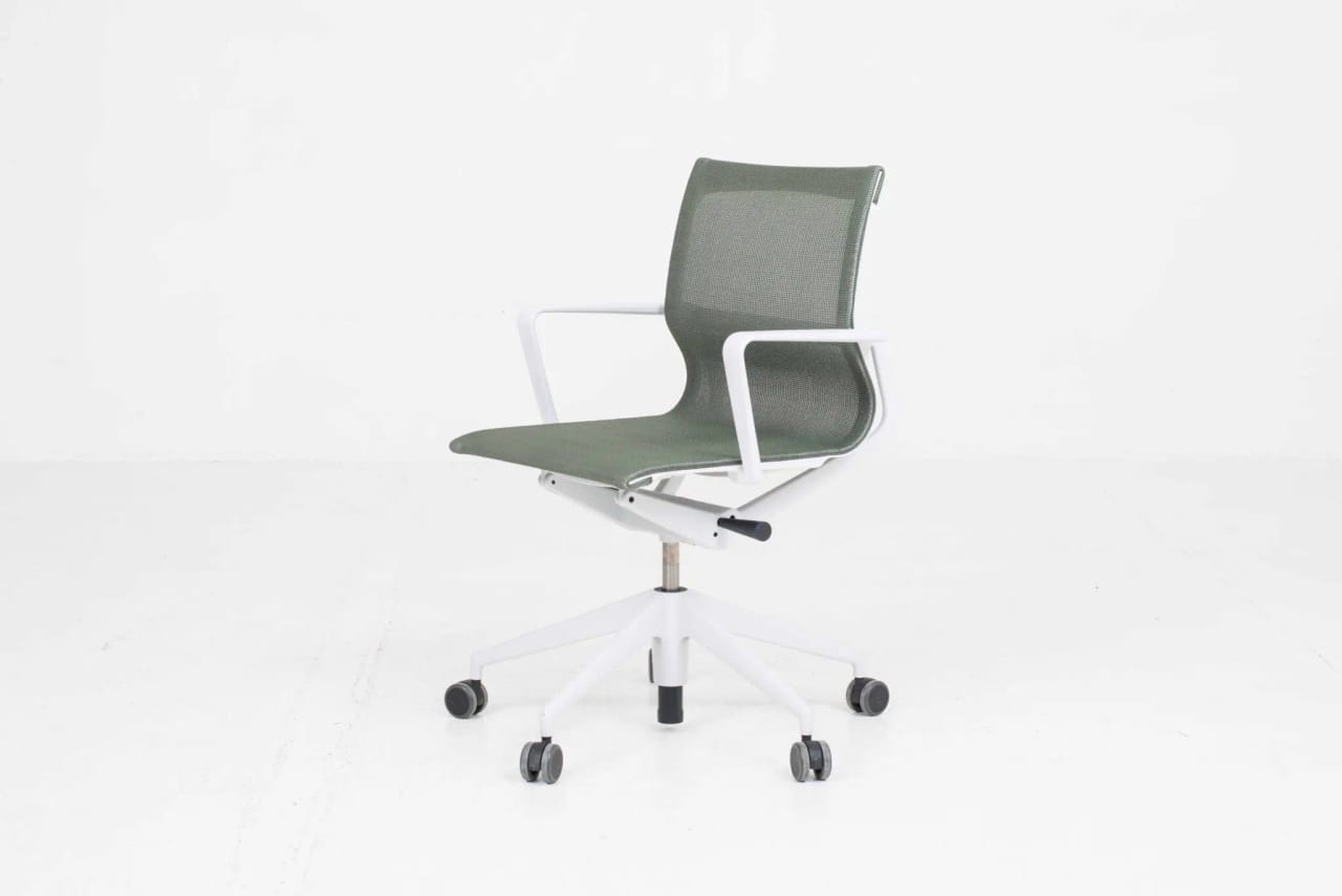 Vitra Physix Bürostuhl von Alberto Meda - TrioKnit in Schilf / Soft Grey