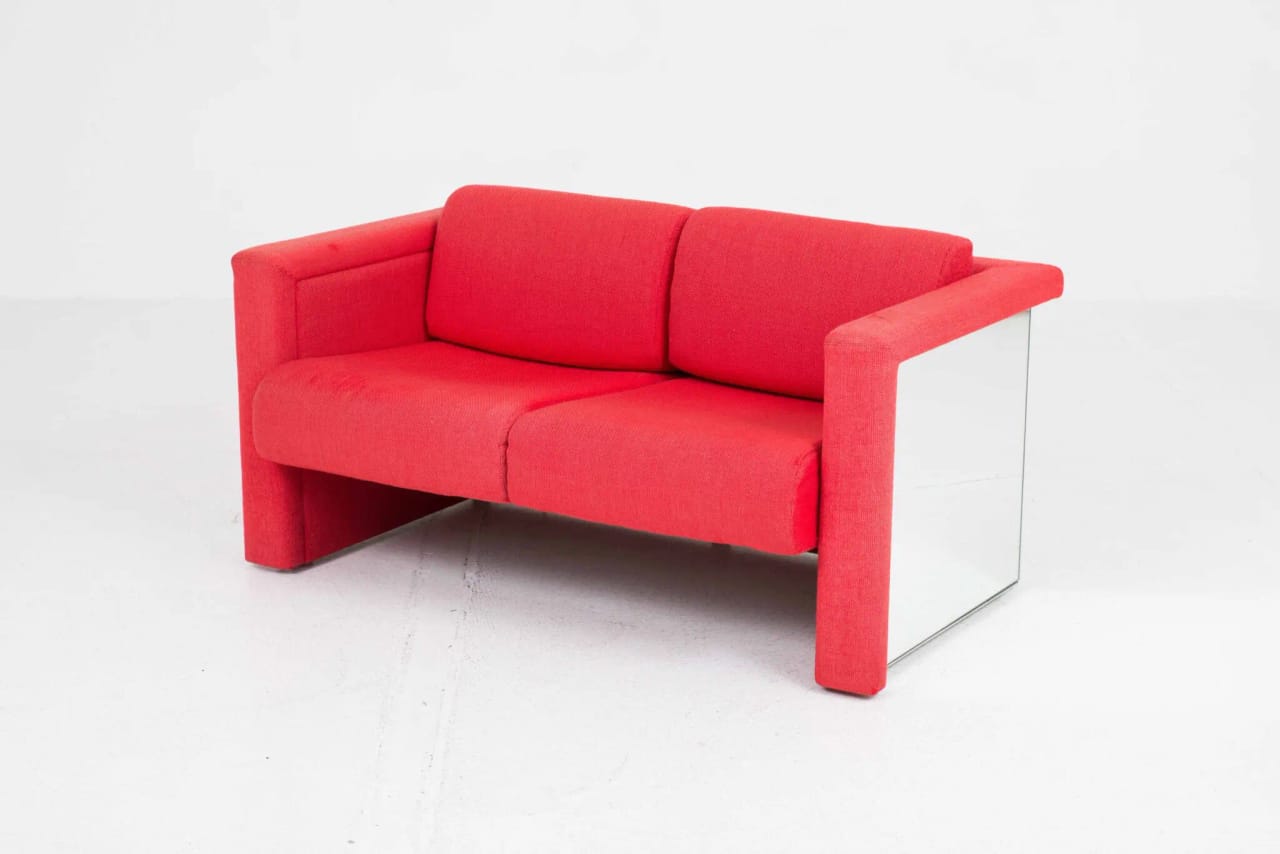 Knoll International Spiegel Sofa "The New Weissenhof Chair" von Robert & Trix Haussmann